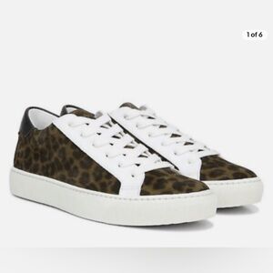 Veronica Beard Women BiBi Leopard Suede Nappa Sneaker
Size 8.5